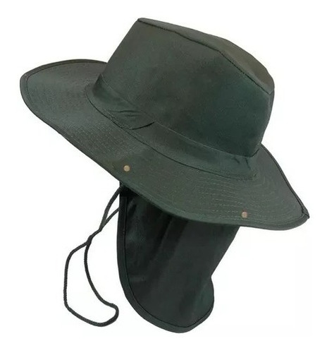 Gorro Bush Tipo Australiano Safari Con Protección Cuello 