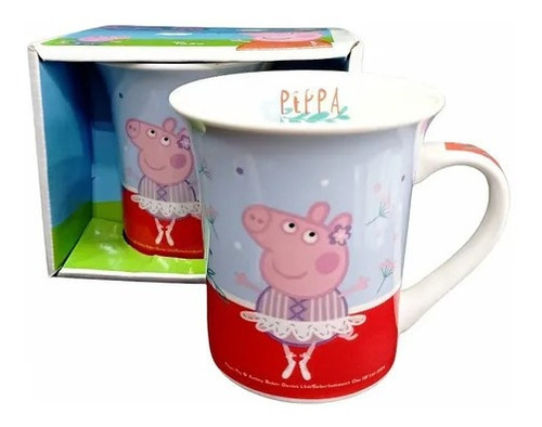 Taza Infantil Peppa Pig De Cerámica En Caja Original Cresko