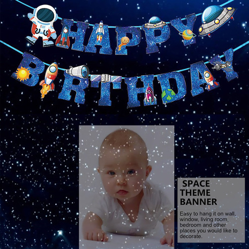 Tarta De Cumpleaños Con Diseño Espacial, Diseño Del Universo