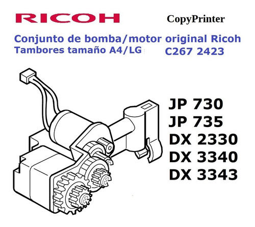  Bomba De Tinta Copyprinter Jp730- 735 Dx2330 Dx3340 3343