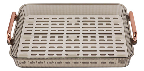 Bandeja De Té De Drenaje Rectangular De Doble Capa Que Sirve