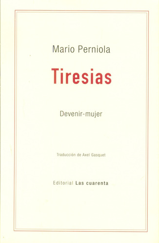 Tiresias - Perniola, Mario