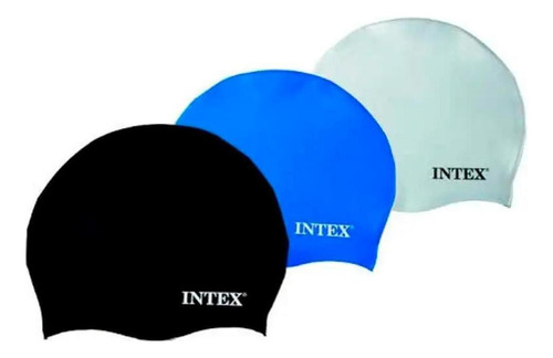 Touca Natação De Silicone Cores Variadas Intex Cor Variado