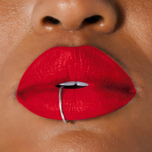 Avon Lip Paint Labial Líquido Semi Matte Hidratante Color Lady In Red