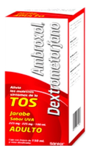 Ambroxol Dextrometorfano Jarabe Adulto 150ml 225-225mg/100ml