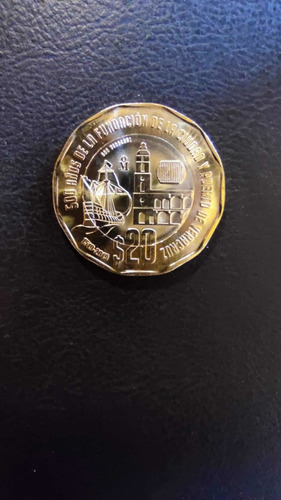 Moneda De 20 Pesos Fundación De Veracruz 500 Años