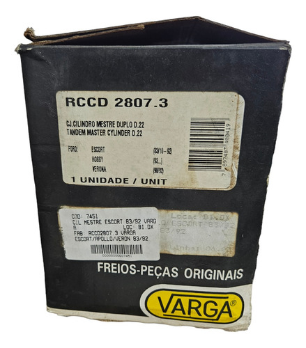 Cilindro Mestre Escort Verona Apollo Hobby Varga Rccd2807.3