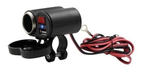 Cargador Usb Y Encendedor De Cigarros Para Moto 12v