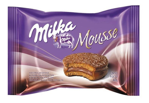 Pack X 24 Unid. Alfajor  Mousse Lec 42 Gr Milka Alfajores-c