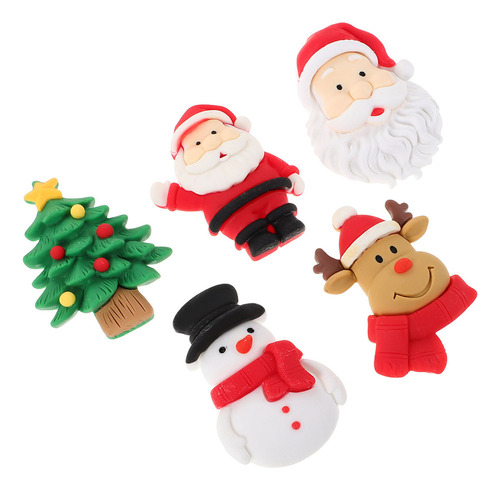 Abalorios Magnéticos De Navidad For Nevera, 5 Unidades