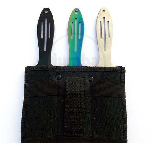 Set Dagas Cuchillo X3 Kunai Lanzar Tacforce Tk6-1 Antebrazo