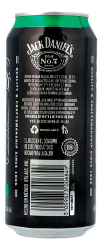 Whisky Jack Daniel's Ginger Lata 473 Ml.