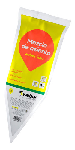 Mezcla De Asiento Weber Listo 6 Sachets X 3kg