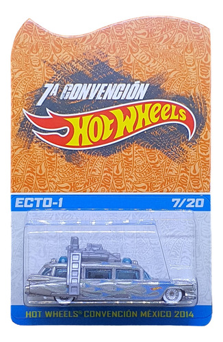 Ecto-1 Caça Fantasmas Mexico Prata 7/20 2014 Hot Wheels 1/64