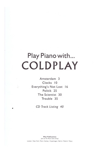 Play Piano With... Coldplay.