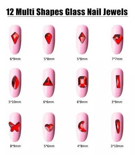 decoración uñas cristales