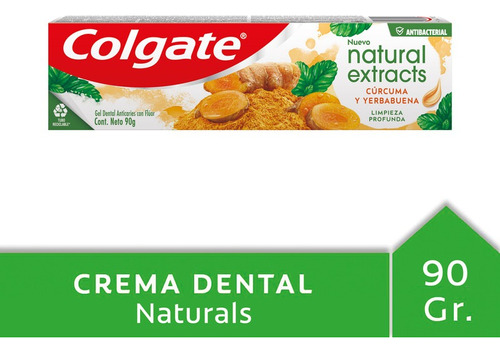 Pasta Dental Colgate Natural Extracts Cúrcuma Tubo 90g