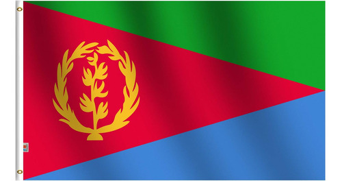 Bandera Premium De Eritrea De 3 X 5 Pies Para Exteriores, Gr