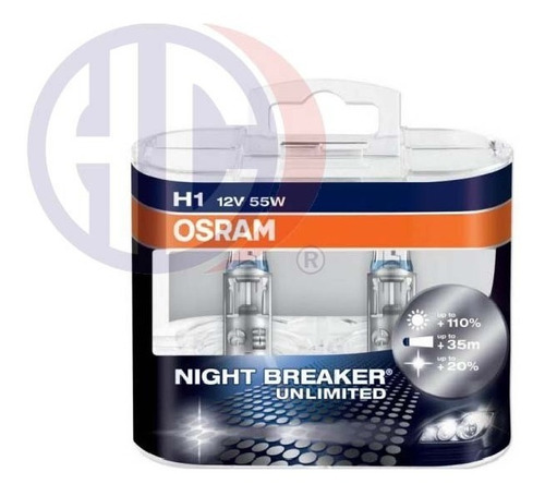 Foco H1 Night Breaker Unlimited De Osram  (jgo)