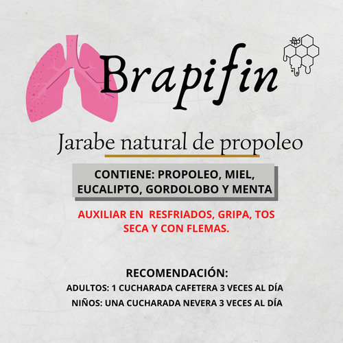 Jarabe Miel Con Propoleo/ 120 Ml