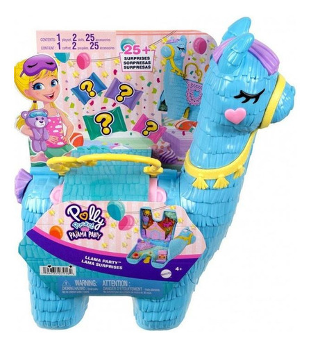 Polly Poket - Llama Party - 2 Figuras 25 Sorpresas - Mattel