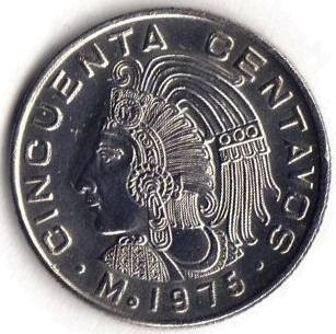 3 Pzas Moneda De 50 Centavos ( Cuauhtémoc ) Cuproníquel 1976