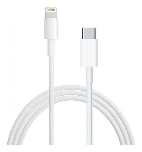 Cable Cargador 1m Usb-c Para iPhone Clicshop Color Blanco