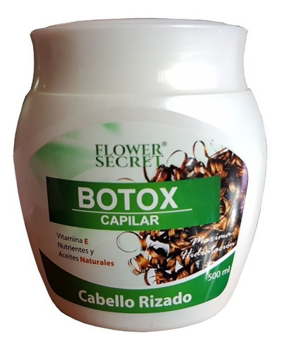 Botox Capilar Con Keratina, Cabello Rizado, Pote De 500 Ml.