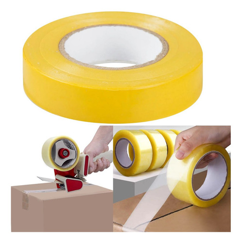 5 Rolos De Fita Adesiva 500m Grossa Resistente Fechar Caixa