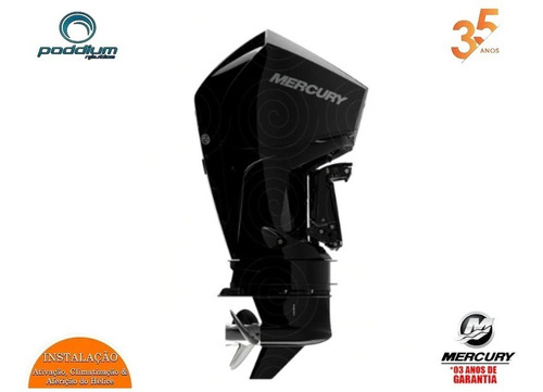 Imagem 5 de 6 de Motor Mercury 4t 225hp Cxl V6 Dts Comando Eletrônico Poddium