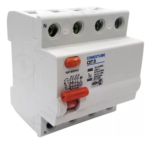 Diyuntor Diferencial Tetrapolar 4x40 Amp - 30ma Conextube