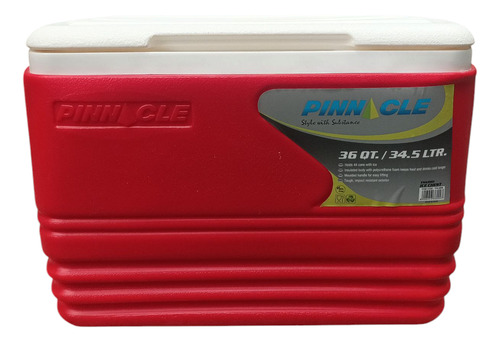 Conservadora Térmica Set X4 De Camping Playa 57/34/11/4.5l Rojo