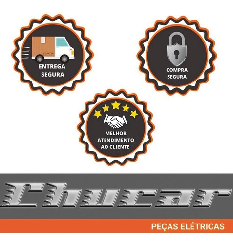 Imagem 5 de 5 de A105 Porta Escovas Motor De Partida Jf Bosch Parafuso - Mbb