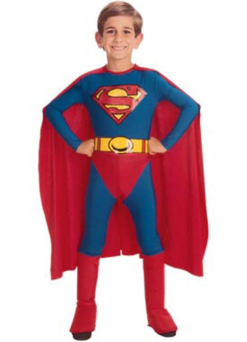 Disfraz Para Niño Superman Traje Clásico Talla L Halloween