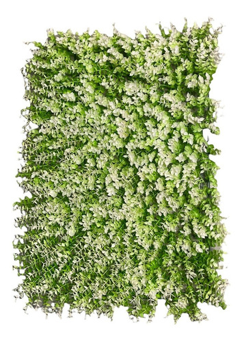 X2 Jardín Vertical Pasto Cerco Artificial Blanco/verde 40x60