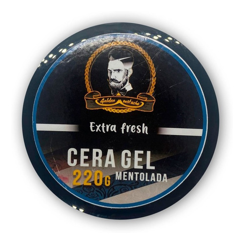 Cera Gel Mentolada Golden Moustache 220g Extra Fresh