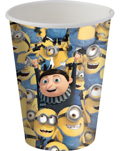 Copo Papel Tema 200ml Minions A Origem De Gru - 08 Unid