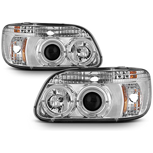 Para Ford Explorer Chrome Clear Dual Halo Ring Led 1 Pieza