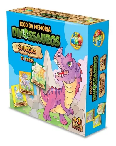 Jogo Da Memoria Dinossauros Cartas Dinossauro Jogo Tabuleiro