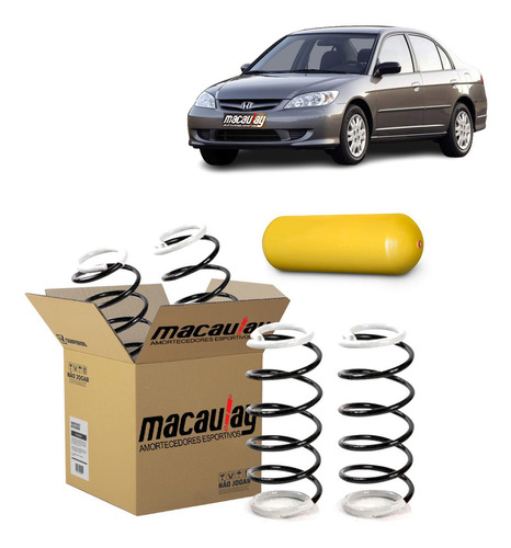 Kit De Molas Gnv Traseira Honda Civic 2001 Ate 2006 - Oferta