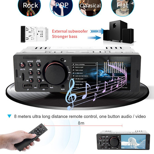 P Sistema Estéreo Alta Potencia Usb Bluetooth Para Radio