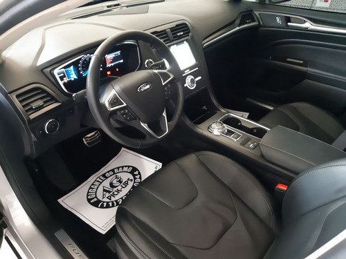 Ford Fusion Titanium Awd 2017/2017 Prata Top Teto Couro