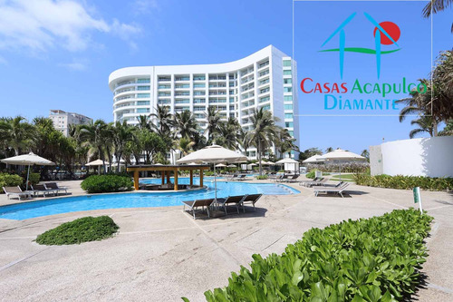 Cad Mayan Lakes 1-501. En Condominio Con Club De Playa. Terraza Con Vista A La Alberca Y Jardines