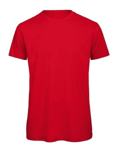 Polera Roja Para Estampar 100% Algodón Orgánico