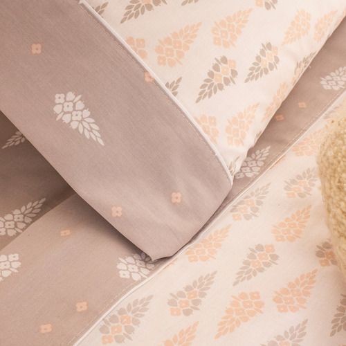 Sábanas King Arredo Algodón Peinado Estampas Florales