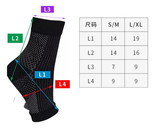 4 Pares De Calcetines Para Aliviar La Fascitis Plantar