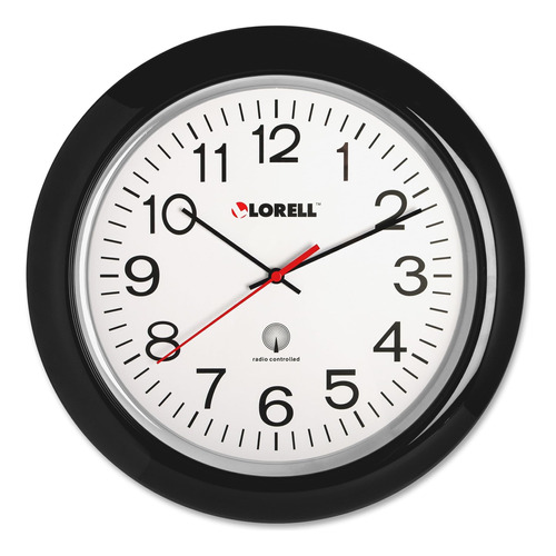 Reloj De Pared Lorell Con Números Arábigos, Marco Blanco