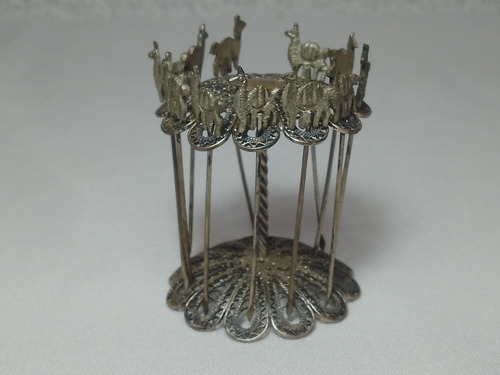 Pinches Copetin Base Calada - Metal Plateado Plateado Calado (Usado)