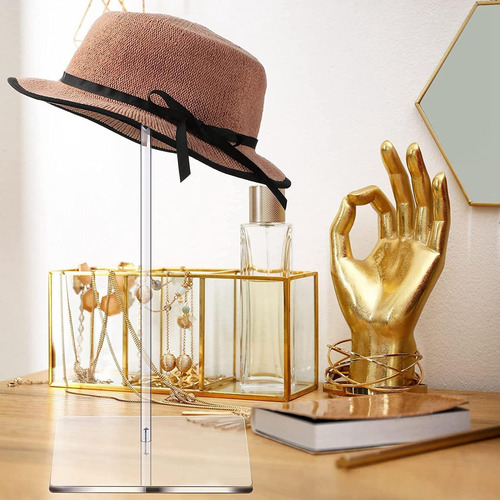 Soporte De Acrílico Transparente Para Sombrero, Soporte
