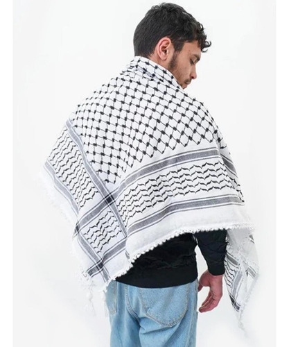 Lenço Árabe Lenço Palestina Autêntico Hirbawi Keffiyeh 54x54
